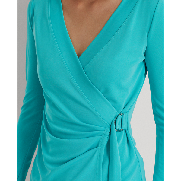 Natural Turquoise Stretch Jersey Top Lauren 6