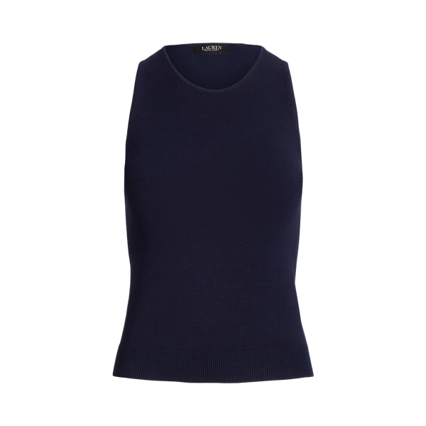 Cotton-Blend Sleeveless Jumper