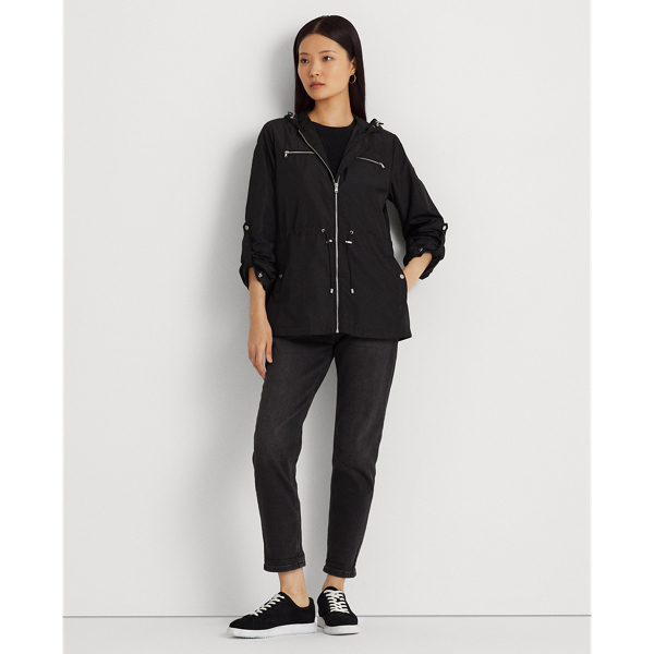 Veste &agrave; capuche rangeable Lauren en Noir 3