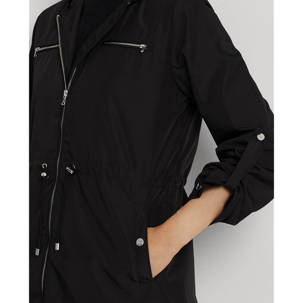 Veste &agrave; capuche rangeable Lauren en Noir 5