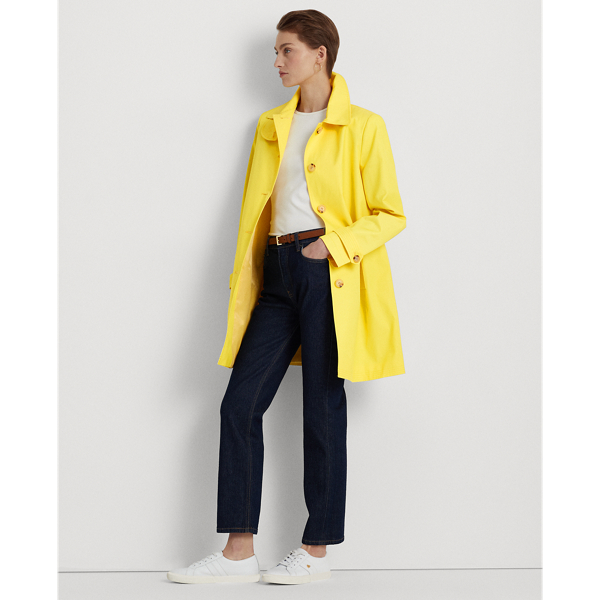 Trenchcoat aus Baumwollmischgewebe Lauren in Sunfish Yellow 4