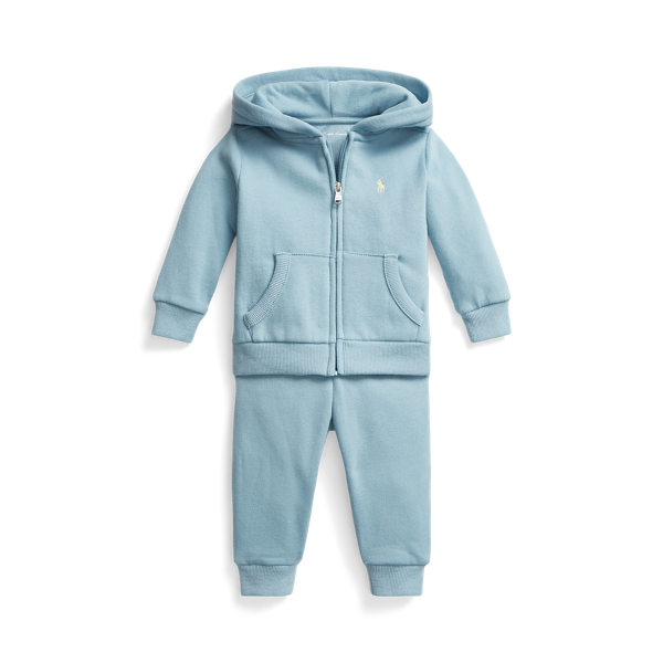 Fleece Full-Zip Hoodie and Trouser Set Baby Boy 1