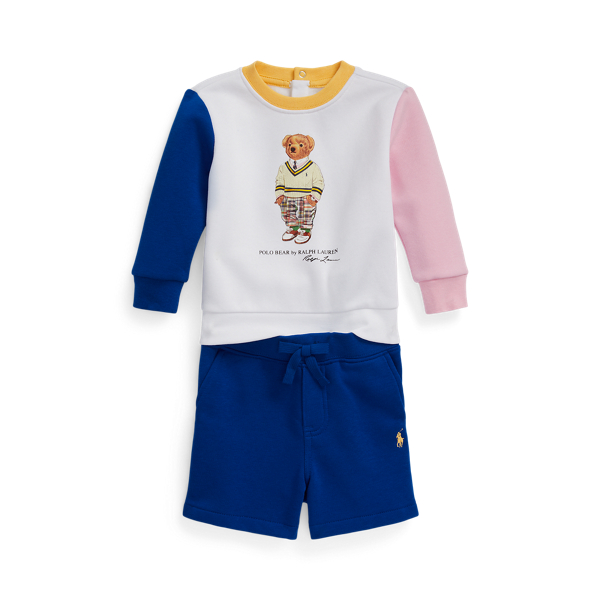 Polo Bear Fleece Sweatshirt &amp; Short Set