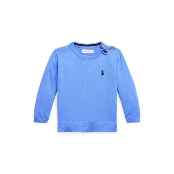 Pull col rond en coton