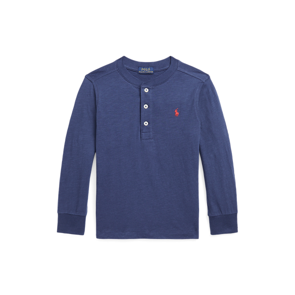 Polo ralph lauren cotton jersey henley shirt deals