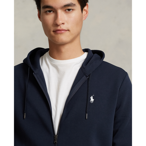Polo Ralph Lauren ポニー刺繍 フルジップ ダブルニット ベスト ダブルニット フルジップ フーディ | ラルフ ローレン公式
