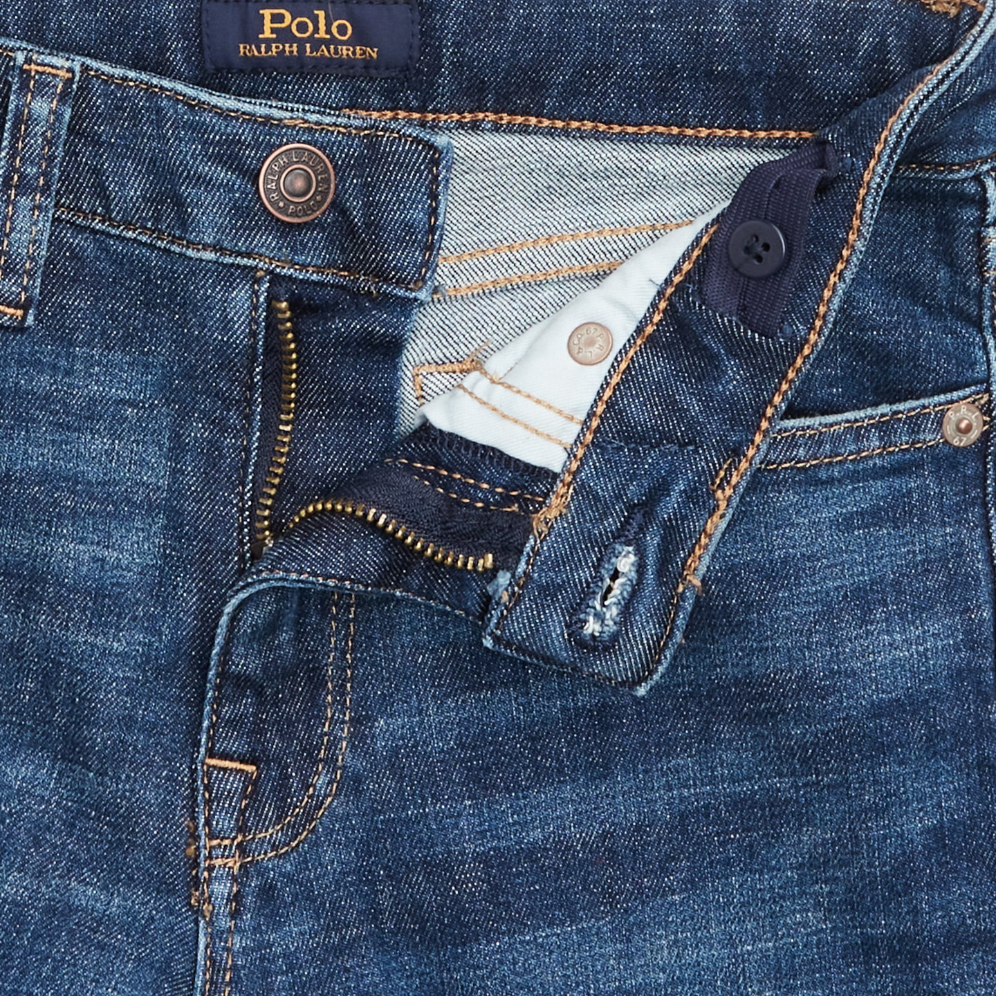 Детские джинсы Ralph Lauren Tompkins Stretch Skinny Fit, цвет: Варёный — фото 5