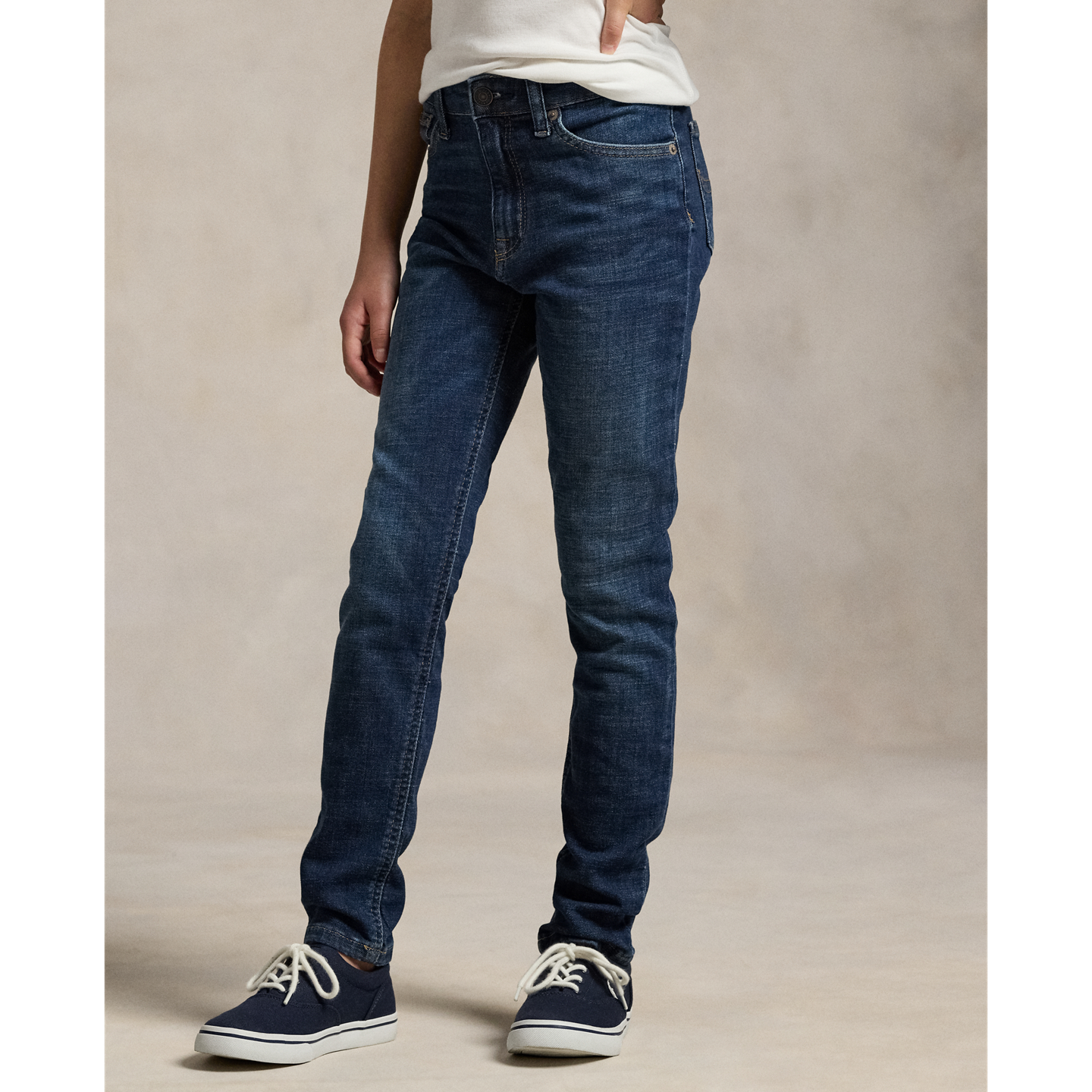 Детские джинсы Ralph Lauren Tompkins Stretch Skinny Fit, цвет: Варёный — фото 2
