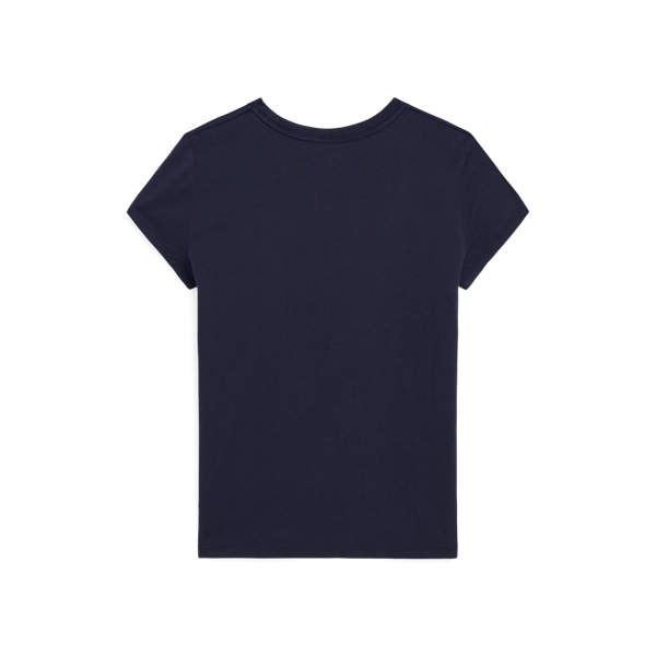 Baumwoll-T-Shirt mit Polo Bear Girls 7-14 Years in J&auml;ger-Navy 2