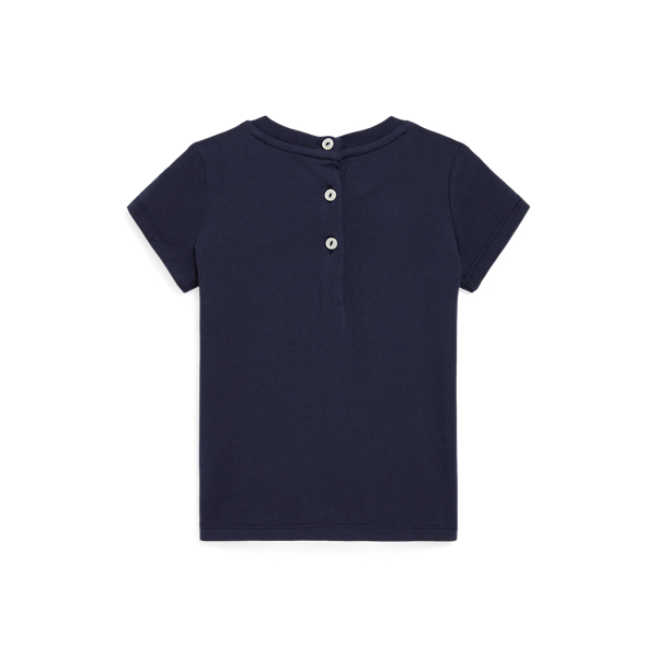 Baumwoll-T-Shirt mit Polo Bear Baby Girl in J&auml;ger-Navy 2