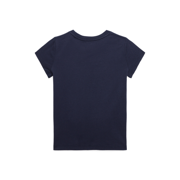Baumwoll-T-Shirt mit Polo Bear Girls 1.5-6.5 Years in J&auml;ger-Navy 2