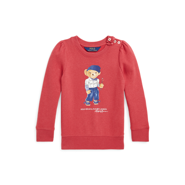 Fleece-Sweatshirt mit Polo Bear Girls 1.5-6.5 Years in 1