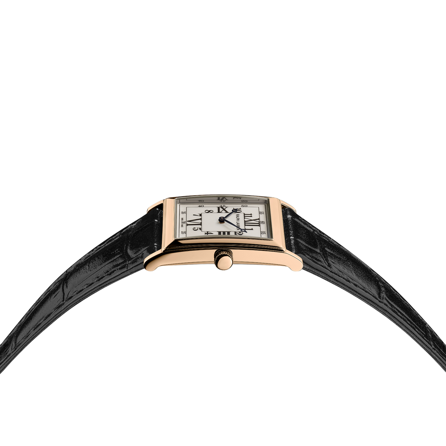 Мужские часы Ralph Lauren Rose Gold 28 MM White Dial Watch, цвет: Белый — фото 1