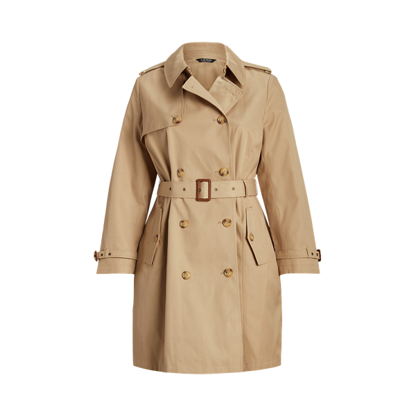 Gabardina cruzada de mezcla de algod&oacute;n Lauren Woman en 1
