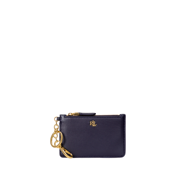 Nappa Leather Zip Card Case