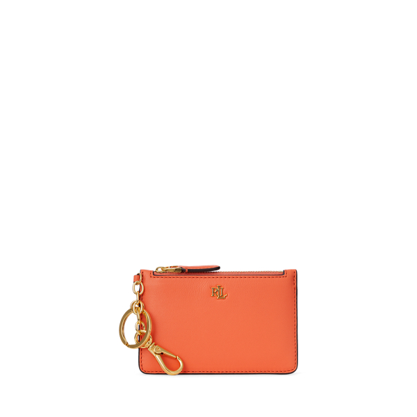 Nappa Leather Zip Card Case Lauren 1