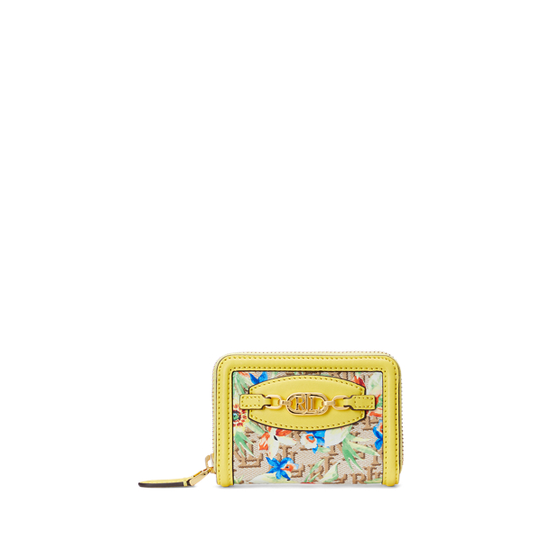 特価！Polo Ralph Lauren Floral Monogram Jacquard Zip Wallet Floral Monogram Jacquard Zip Wallet for Women | Ralph Lauren® GP