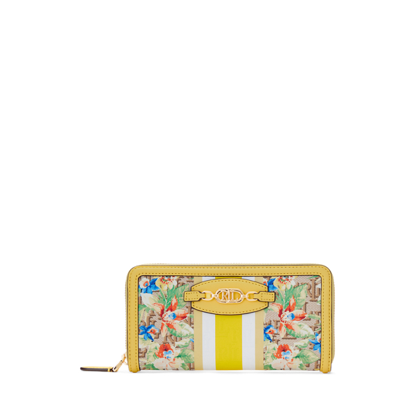 Portefeuille en jacquard &agrave; monogramme Lauren en 1
