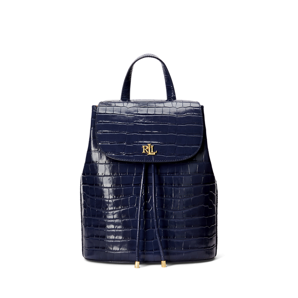 Embossed Leather Medium Winny Backpack