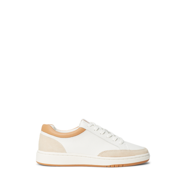 Hailey Leather and Suede Trainer Lauren 1