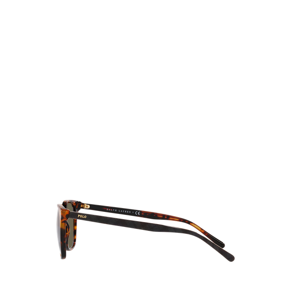 Shiny Antique Tortoise Plaid Square Sunglasses Polo Ralph Lauren 3