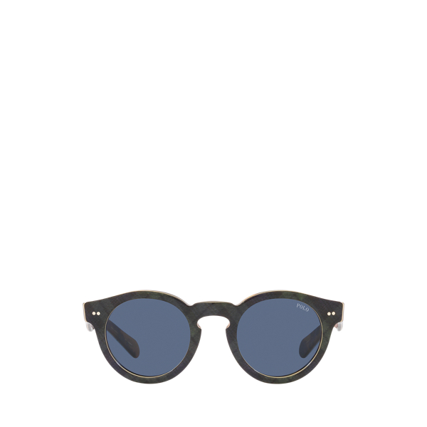 Karierte Panto-Sonnenbrille Polo Ralph Lauren in Gl&auml;nzendes Black-Watch 2
