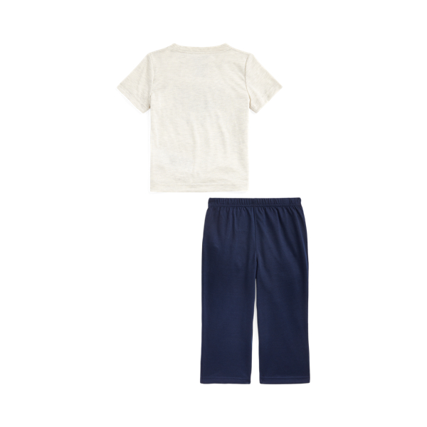 Newport Navy Logo Jersey Sleep Tee &amp; Trouser Boys 1.5-6 Years 2