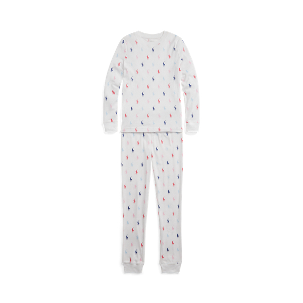Pyjama poney Polo en coton c&ocirc;tel&eacute; Girls 7-14 Years en 1