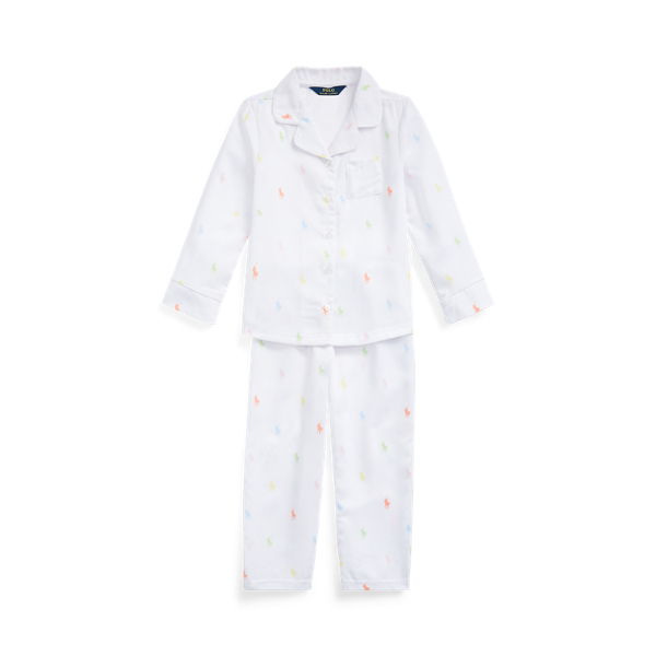 Polo Pony Flannel Sleep Set Girls 1.5-6.5 Years 1