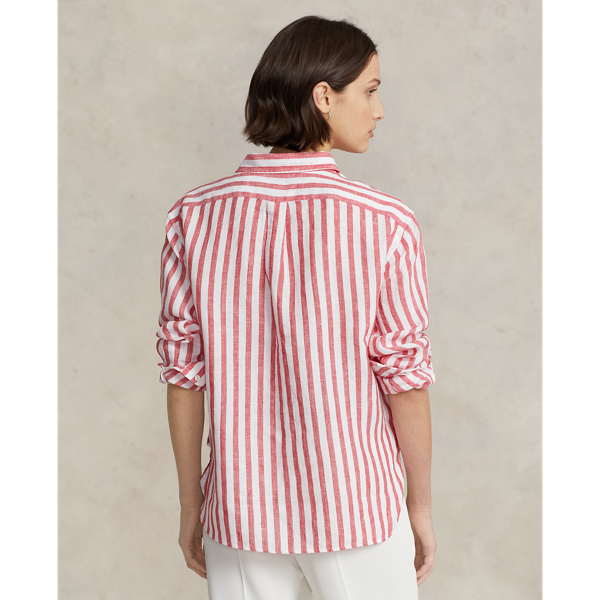 ラルフ・ローレン Lauren Ralph Lauren Linen Dolman Sleeve Shirt レディース シャツ トップス Red S Women's Lauren Ralph Lauren Linen Dolman-Sleeve Shirt
