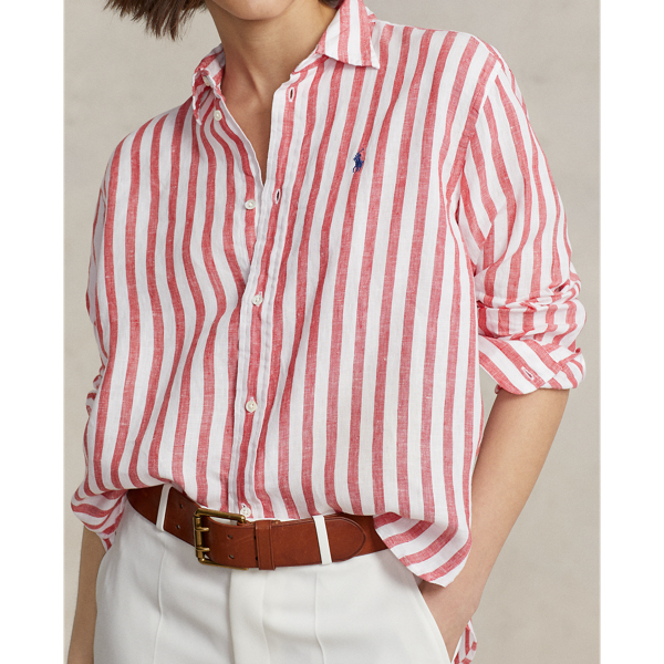 Oversize Striped Linen Shirt for Women | Ralph Lauren® JO