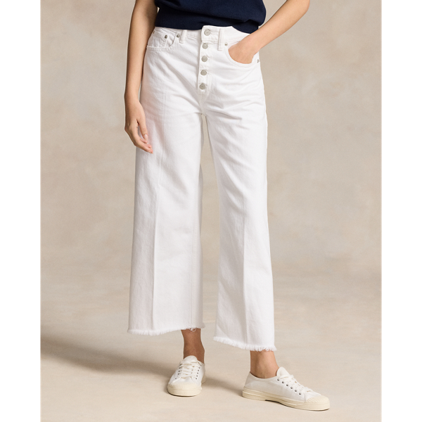 High-Rise Wide-Leg Crop Jean