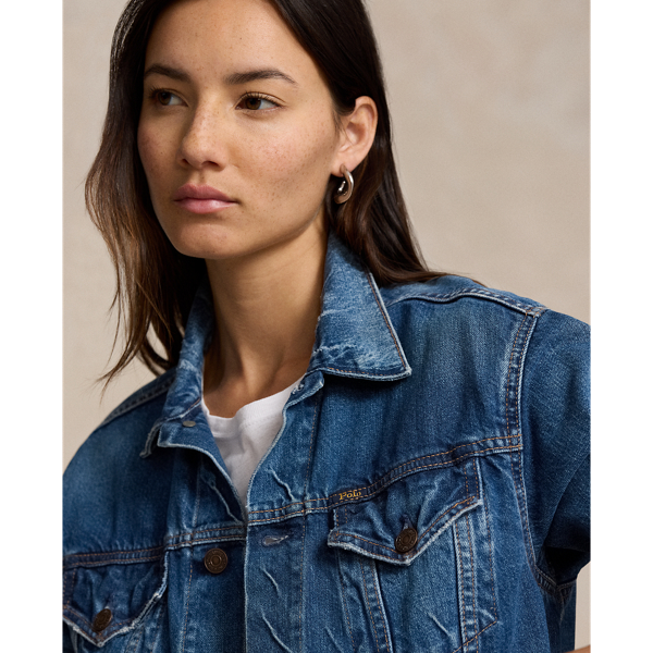 Polo jean jacket womens online