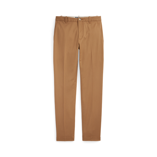 Cropped Slim Fit Twill Chino Trouser