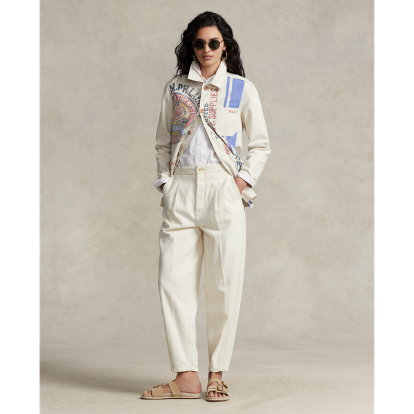 パンツ Polo Ralph Lauren herringbone slacks Relaxed Fit Herringbone Utility Pant
