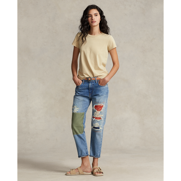 The Slim Tapered Patchwork Jean