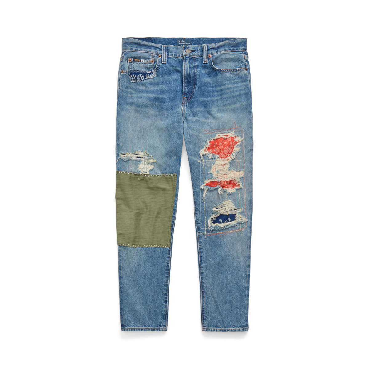 The Slim Tapered Patchwork Jean