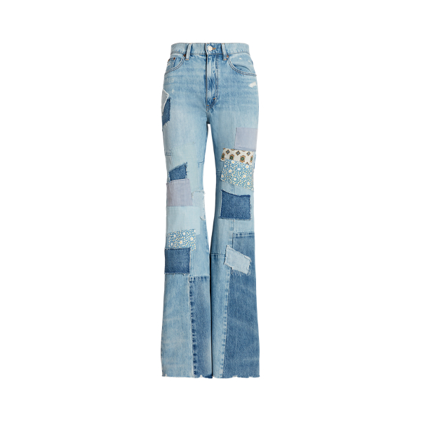 Ralph Lauren denim flare pants 00s’ 9 Polo Ralph Lauren Wide-Leg Flare Denim Jeans | Neiman Marcus