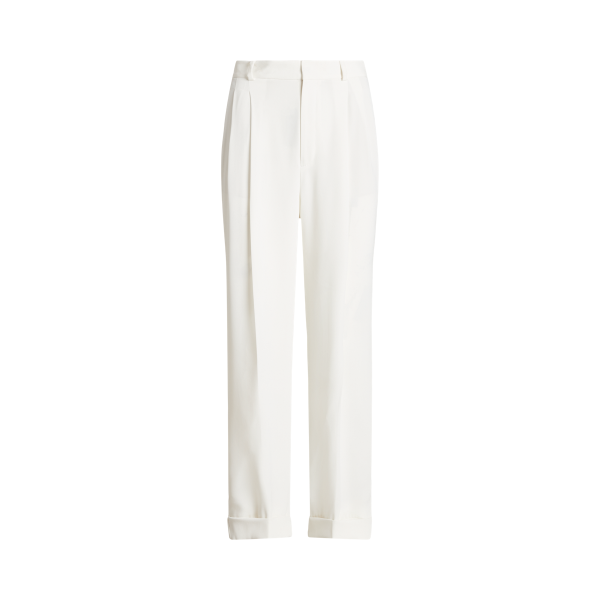 パンツ POLO RALPH LAUREN Women Straight Pants 25P211943009 001 WHIT Straight-Leg Satin Pant | Ralph Lauren