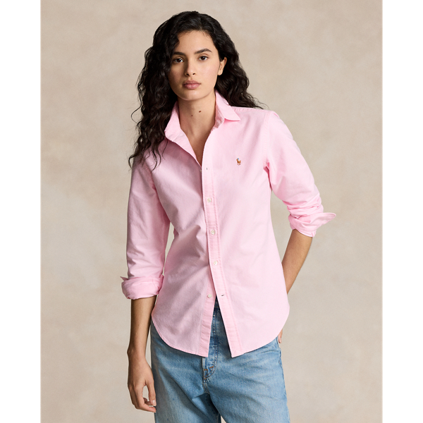 Polo ralph lauren women's custom fit oxford button down shirt on sale