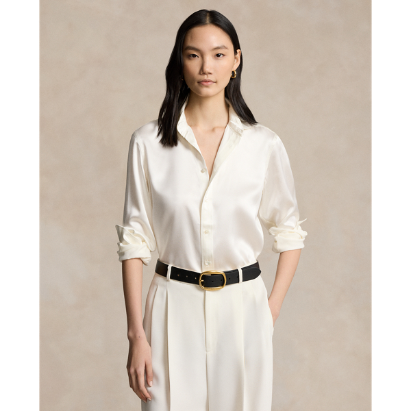 Slim Fit Silk Shirt for Women Ralph Lauren UK