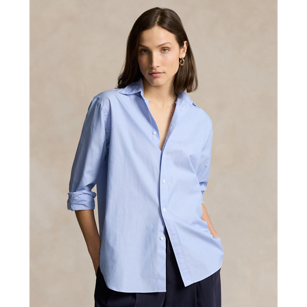 Relaxed Fit Cotton Poplin Shirt