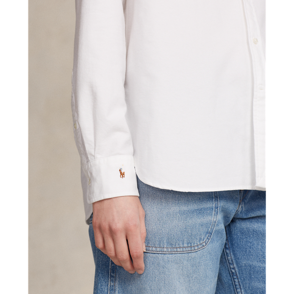 売れ筋商品|||ラルフローレン カットソー トップス レディース Women's Relaxed-Fit Oxford Shirt White Relaxed Fit Oxford Shirt for Women | Ralph Lauren® CO