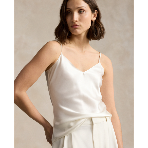 Trophy Cream Mulberry Silk Camisole Polo Ralph Lauren 6