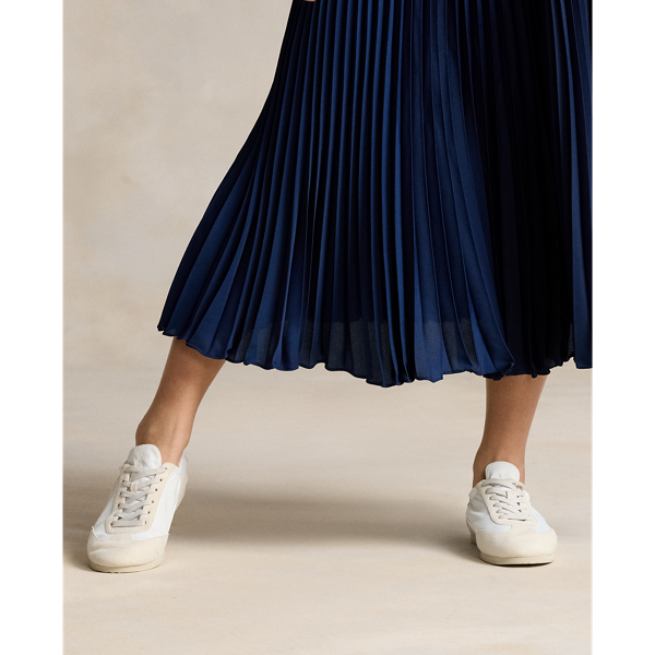 Polo ralph lauren pleated georgette midi skirt hotsell