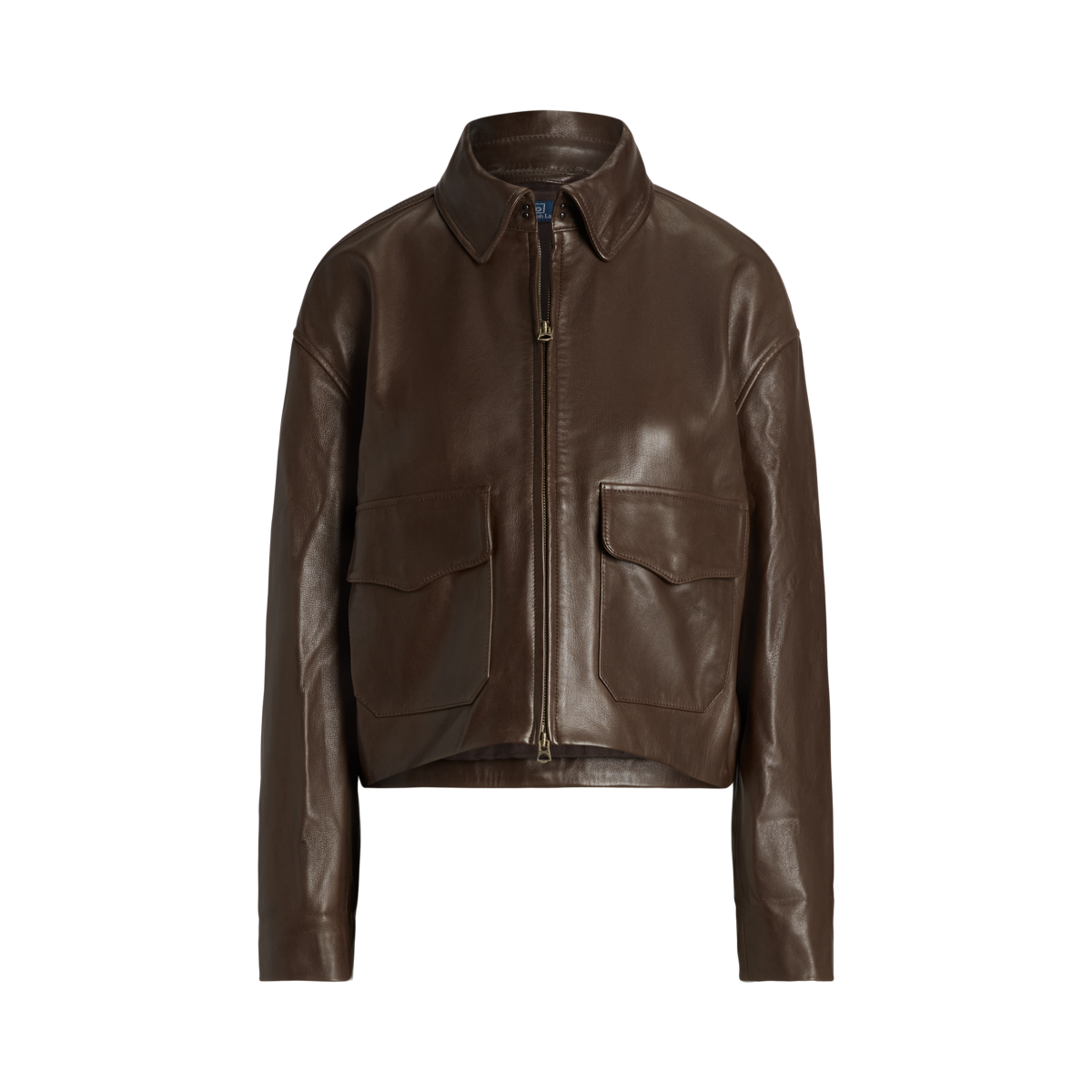 Ralph lauren leather jacket womens on sale