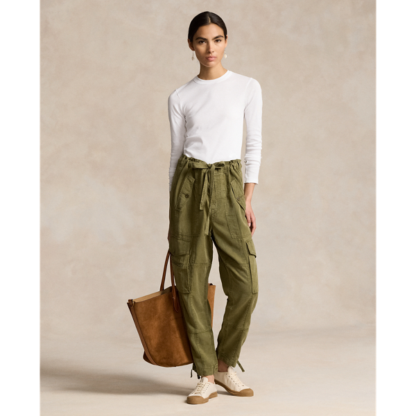 Ribbed Cotton Long-Sleeve Tee | Ralph Lauren