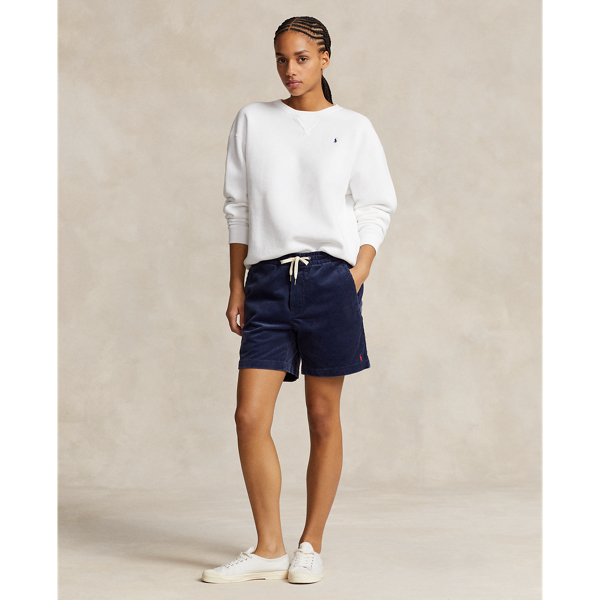 Pull col rond en molleton Polo Ralph Lauren en Blanc 4