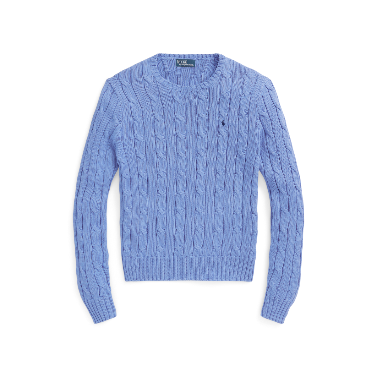 Cable-Knit Cotton Crewneck Sweater | Ralph Lauren