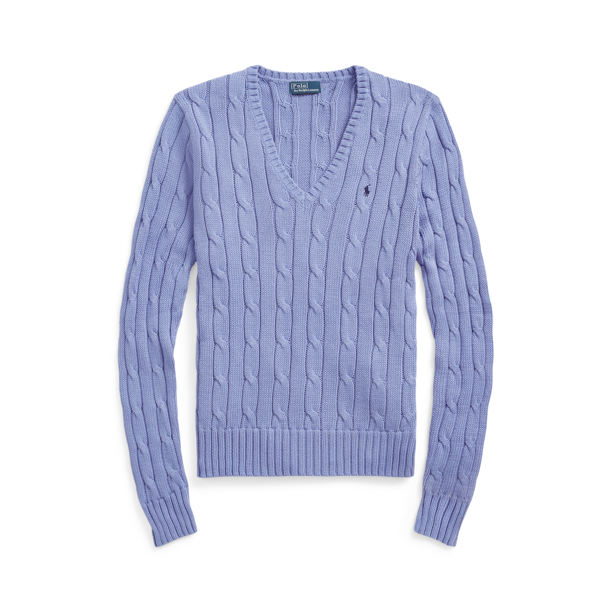 ★★POLO RALPH LAUREN★★ W Cable Knit V-Neck Sweater Navy W Genuine Polo Ralph Lauren Womens Cable Knit V Neck Sweater